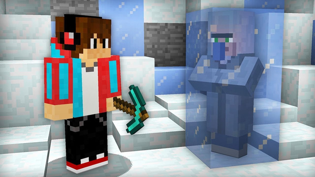 Я НАШЁЛ ЗАМЁРЗШЕГО ЖИТЕЛЯ В МАЙНКРАФТ 100% ТРОЛЛИНГ ЛОВУШКА MINECRAFT КОМПОТ