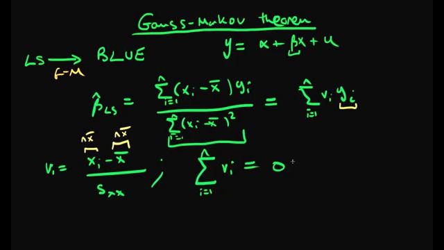62. Gauss-Markov proof part 1 (advanced)