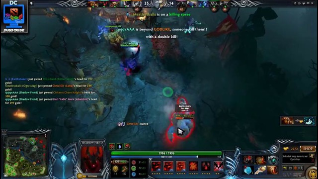 Dota 2 – Shadow Fiend Gameplay – iG.Ferrari 430 & TT.qojqva