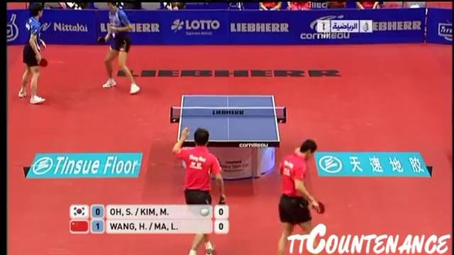 World Team Cup- Wang Hao Ma Long-Oh Sang Eun Kim Min Seok