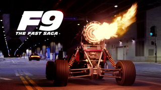 Jet Engine Strapped to Go Kart in LA meets F9