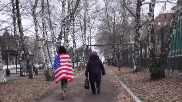Реакция на американский флаг в россии (социальный эксперимент)