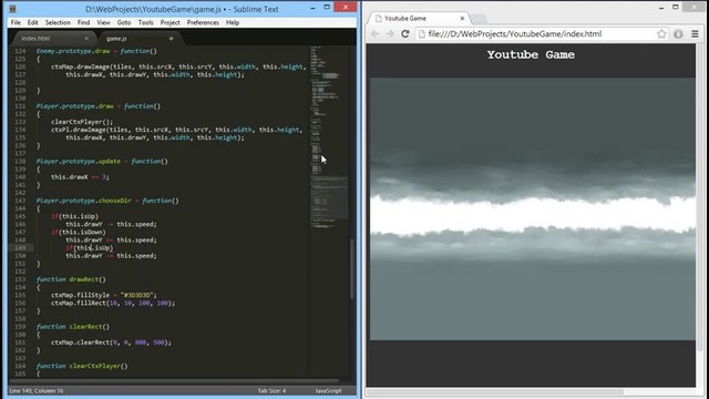 Как создать игру на HTML5 – 11 – Контроль Над Игроком