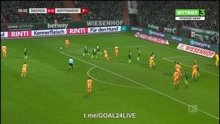 (480) Вердер – Хоффенхайм | Немецкая Бундеслига 2017/18 | 18-й тур | Обзор матча