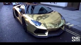 Gold Aventador Roadster – Turning Heads in London