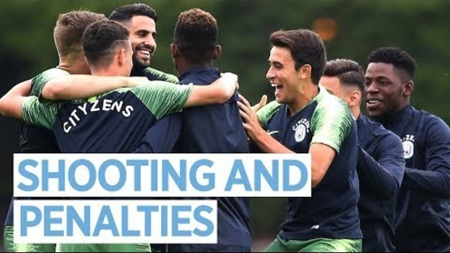 Shooting practice and penalties! | man city training