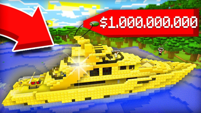 БОГАТЫЙ ИГРОК ПОКАЗАЛ МНЕ СВОЙ ДОМ НА ЗОЛОТОЙ ЯХТЕ ЗА $1000000000 В МАЙНКРАФТ | Компот Minecraft
