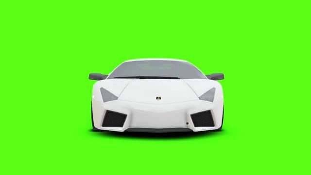 Car driving on green screen – Lamborghini Reventon