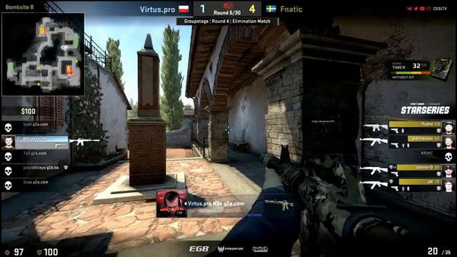 CS:GO: StarSeries S3: Fnatic vs Virtus.Pro (inferno) SL i-League, Finals