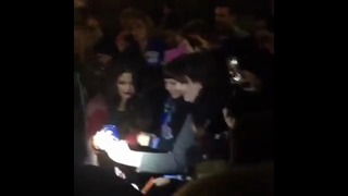 Selena Gomez with Fans in Kansas City