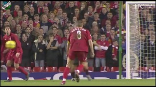 Steven Gerrard best goal. Liverpool v Olympiakos