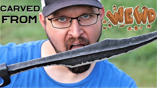 Как сделать так, чтобы вырезанный из дерева меч выглядел как настоящий