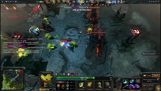 SingSing Venomancer Rampage vs PR Dota 2