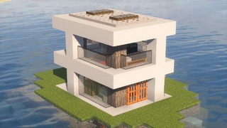 Дом на островае в майнкрафте