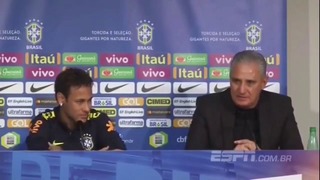 Неймар не сдержал слёз после слов тренера сборной Бразилии в его защиту