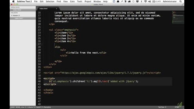 3. The Basics of Querying the DOM – 30 Days to Learn jQuery