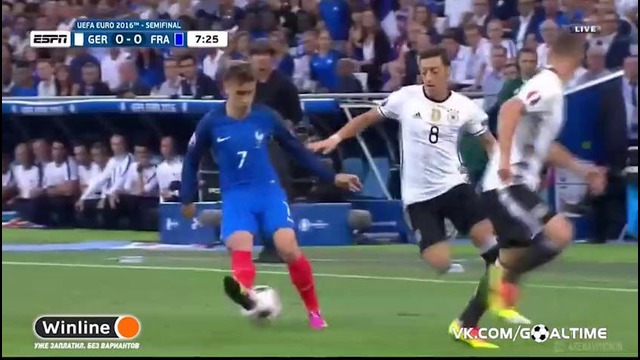 Германия – Франция | Чемпионат Европы 2016 | 1/2 финала | Обзор матча