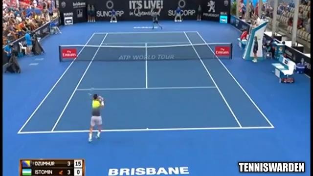 Denis Istomin vs Damir Dzumhur BRISBANE 2018 Highlights