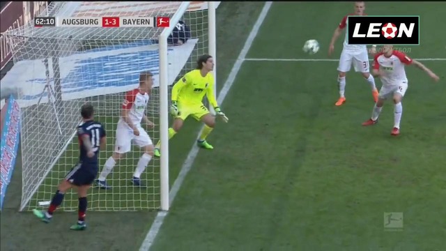 (HD) Аугсбург – Бавария | Немецкая Бундеслига 2017/18 | 29-й тур | Обзор матча