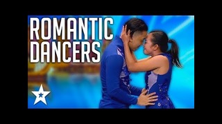 Романтический танцевальный дуэт на шоу талантов в Азии