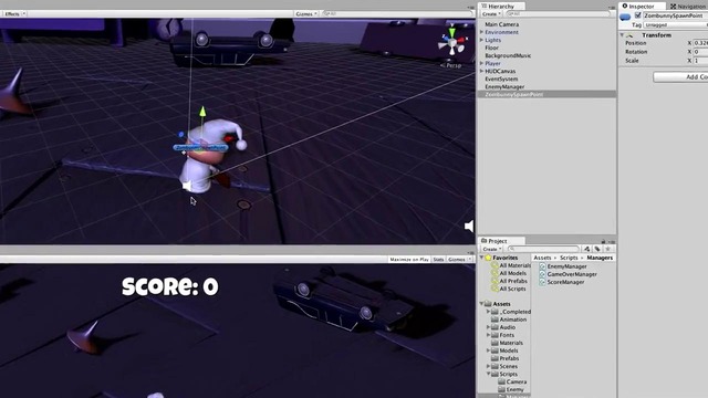 Survival Shooter Tutorial – 9 of 10 – Spawning Enemies
