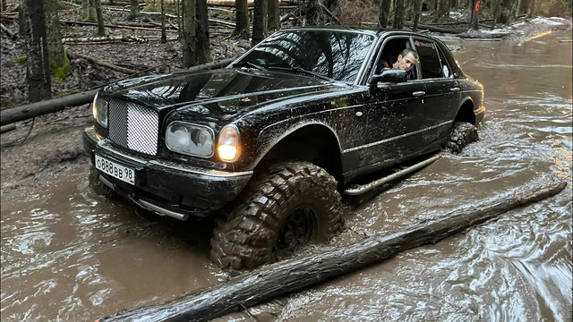 OffroadSPB. Продолжаем тестировать Bentley arnage на оффроуде) глубокие броды