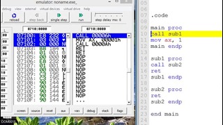 Assembly Language Programming Tutorial – 33 – Nested Procedure Calls