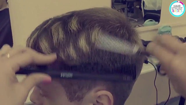 Haircut men (Короткая мужская стрижка с удлиненной челкой)