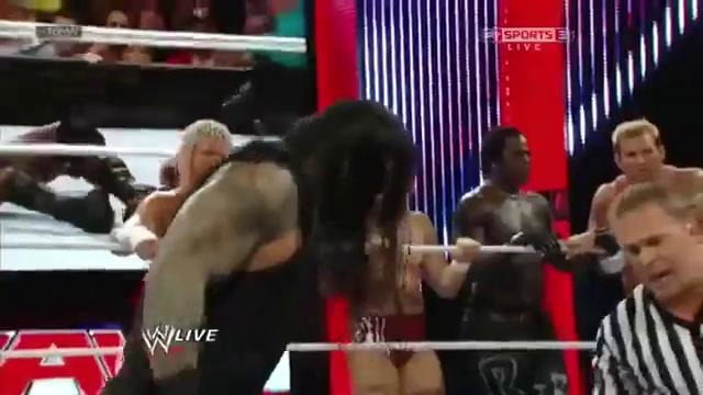 3 Spears in 60 seconds by Roman Reigns Raw 23 09 13
