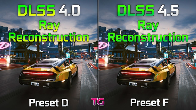 Ray Reconstruction DLSS 4.5 vs DLSS 4: Cyberpunk 2077 – Graphics & Performance Comparison