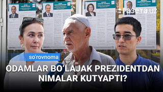 So‘rovnoma: Odamlar bo‘lajak prezidentdan nimalar kutyapti