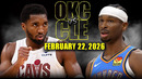 Oklahoma City Thunder – Cleveland Cavaliers | NBA | Обзор матча за 2026-02-22