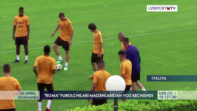 «Roma» futbol klubi o’yinchilari va murabbiylari o’z maoshlaridan voz kechishdi