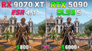 RTX 5090 DLSS 5 vs RX 9070 XT FSR 4.1 – Performance Comparison in 10 Games