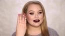 Extreme Cat Eyes CHOCOLATE Lips Glam Holiday Makeup