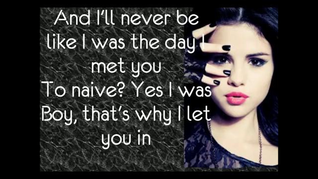Selena Gomez-Ghost Of You Lyrics