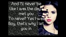 Selena Gomez-Ghost Of You Lyrics