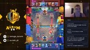 Клановая война aurum tv vs legend of titan. аурум с вебкой clash royale