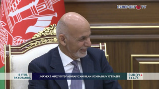 Shavkat Mirziyoyev Ashraf G‘ani bilan uchrashuv o‘tkazdi