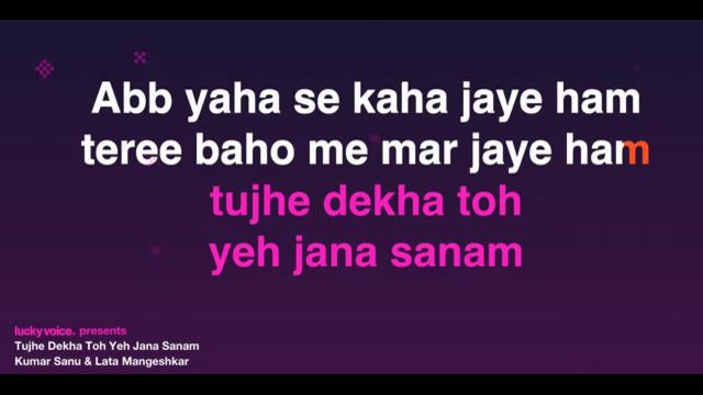 [v-s.mobi]Shah Rukh Khan – Tujhe Dekha Toh Yeh Jana Sanam (Karaoke)