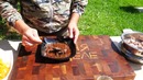 Куриные желудки по-корейски в Казане на Костре