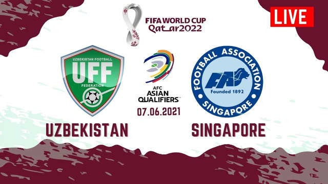 Узбекистан – Сингапур | Чемпионат Мира 2022 | Отборочный турнир | Азия | 2-й раунд | 8-й тур