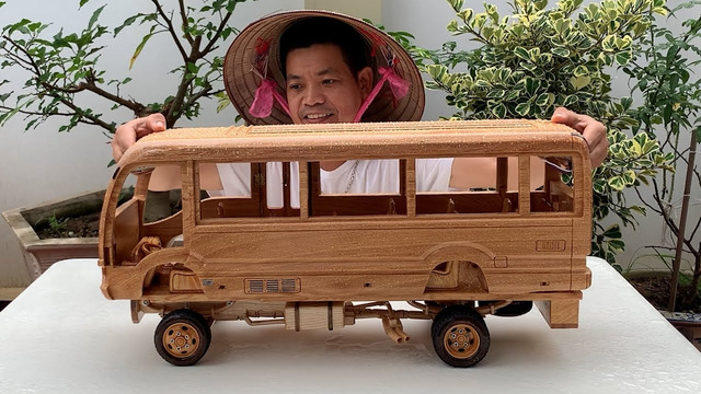 The Assembly Process of the Toyota Coaster Mini Bus – Woodworking Art