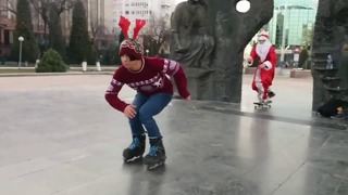С новым годом Ташкент от скейтеров и роллеров Ташкента