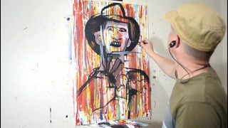 Красочный портрет Фредди Крюгера