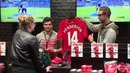 Kop Kids. Henderson and Lucas at LFC Store