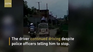 Самая «зрелищная» полицейская погоня из Китая