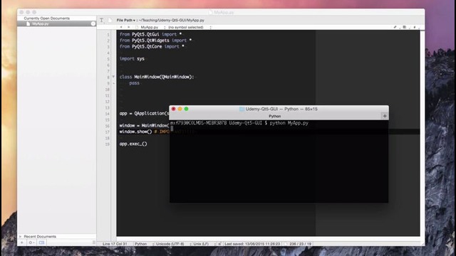 Python + Qt] – 005 Creating a window