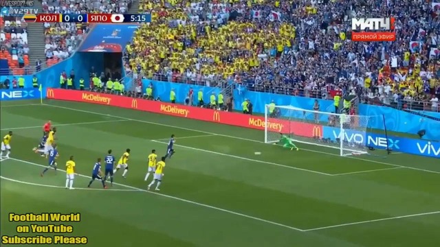 (HD) Колумбия – Япония | Чемпионат Мира 2018 | Групповой этап | 1-й тур
