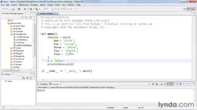 31 Phython Conditionals Understanding other strategies for multiple choices